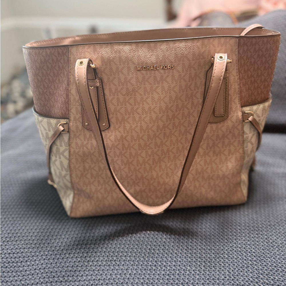 Michael Kors Pink Tote with Signature Style